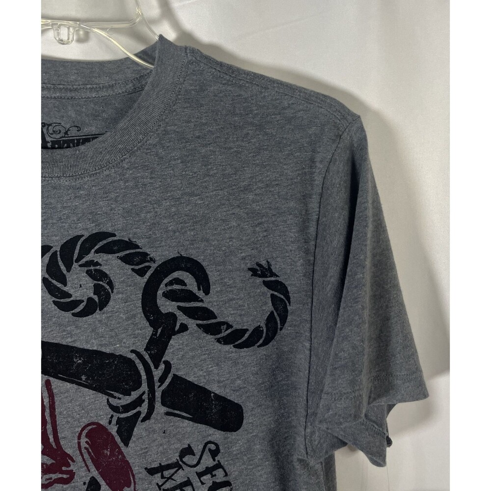 Secret Artist Collective Octopus And Anchor Design Gray T-shirt Size S Tatoo - Picture 5 of 11